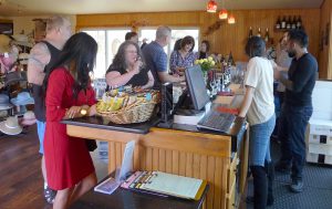 The tasting room at Wolff Vineyards